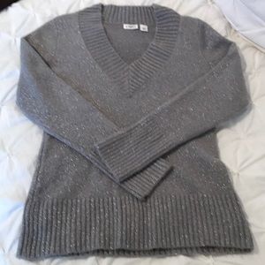 grey silver sweater